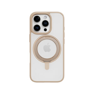 Rock Rotating Stand Soft Touch Series Magnetic for Iphone 16 Pro Max gold
