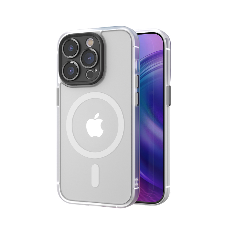 Rock Guard Touch Matte Series Magnetic Case for Iphone 14 Pro white