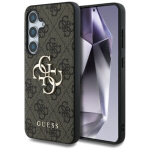 Original Case GUESS Big 4G Classic Logo for Samsung Galaxy S25 Plus brown