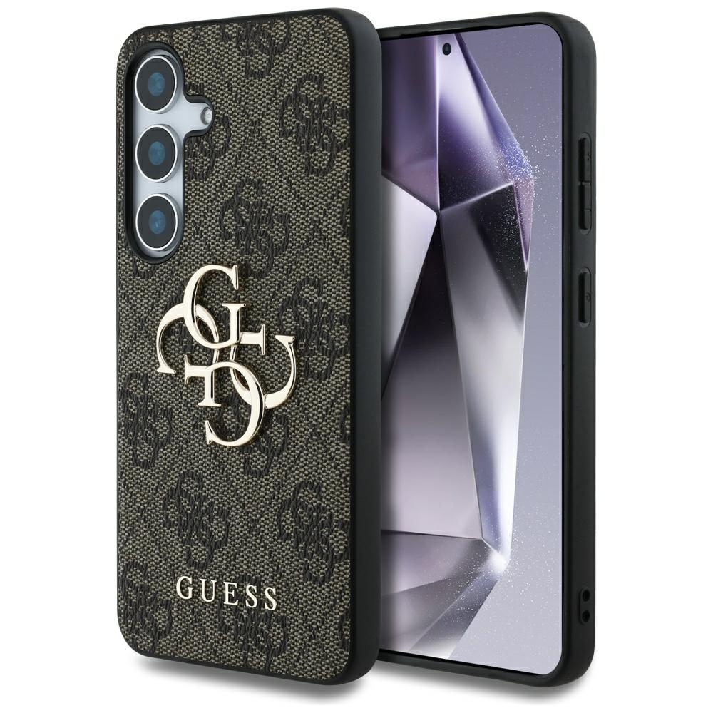 Original Case GUESS Big 4G Classic Logo for Samsung Galaxy S25 Plus brown