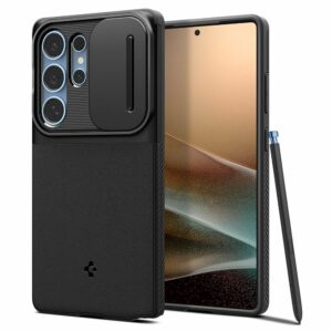 Case SPIGEN Optik Armor ACS08969 for Samsung Galaxy S25 Ultra - Black