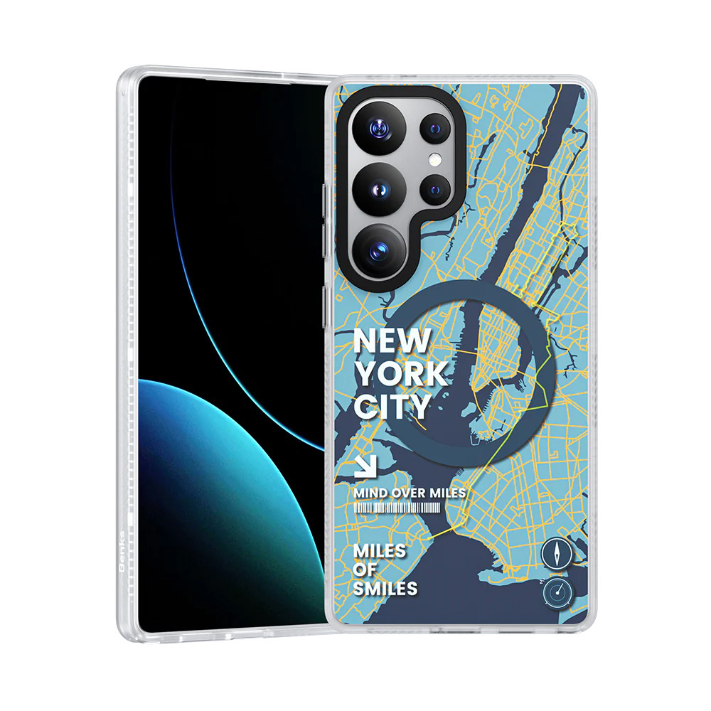 Benks Dynamic Magnetic City Case New York (A045) for Samsung Galaxy S25 Ultra