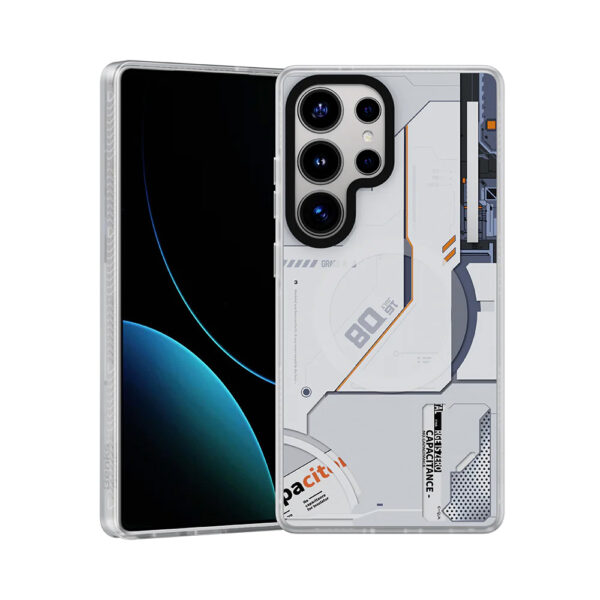 Benks Dynamic Magnetic Mecha Case (D045) for Samsung Galaxy S25 Ultra white
