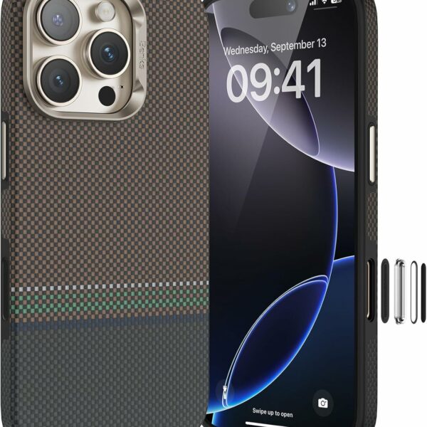 Benks Magnetic Armor Pro Prestige Kevlar 600D Case (Y066) for Iphone 16 Pro Max (Camera Control Button)