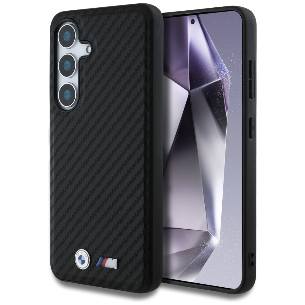 product-101640 Original Case BMW Leather Carbon MagSafe for Samsung Galaxy S25 black