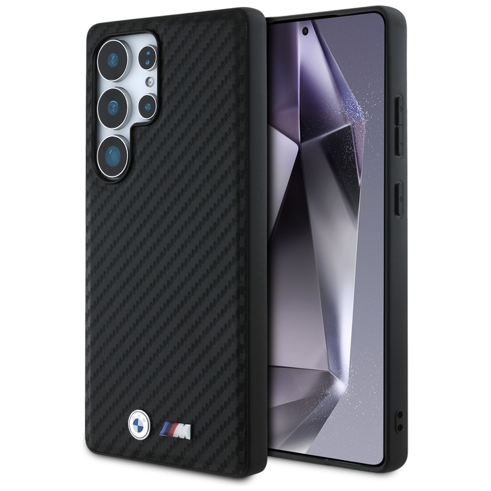 product-101641 Original Case BMW Leather Carbon MagSafe for Samsung Galaxy S25 Ultra black