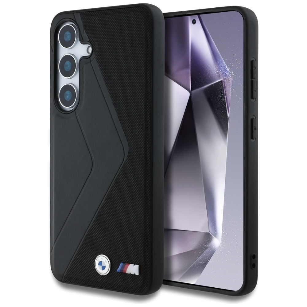 product-101643 Original Case BMW Leather Oversized Stripes MagSafe for Samsung Galaxy S25 black