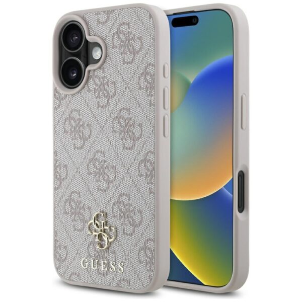 Original Case GUESS HC PU 4G Small 4G and Classic Magsafe for Iphone 16 pink