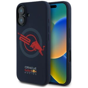 Original Case RED BULL HC Silicone ORBR20 Logo Red Lining Magsafe do Iphone 16 navy