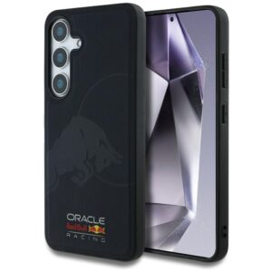 Original Case RED BULL Leather Meshed Debossed Bull MagSafe for Samsung Galaxy S25 navy
