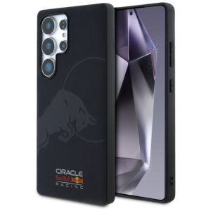 Original Case RED BULL Leather Meshed Debossed Bull MagSafe for Samsung Galaxy S25 Ultra navy