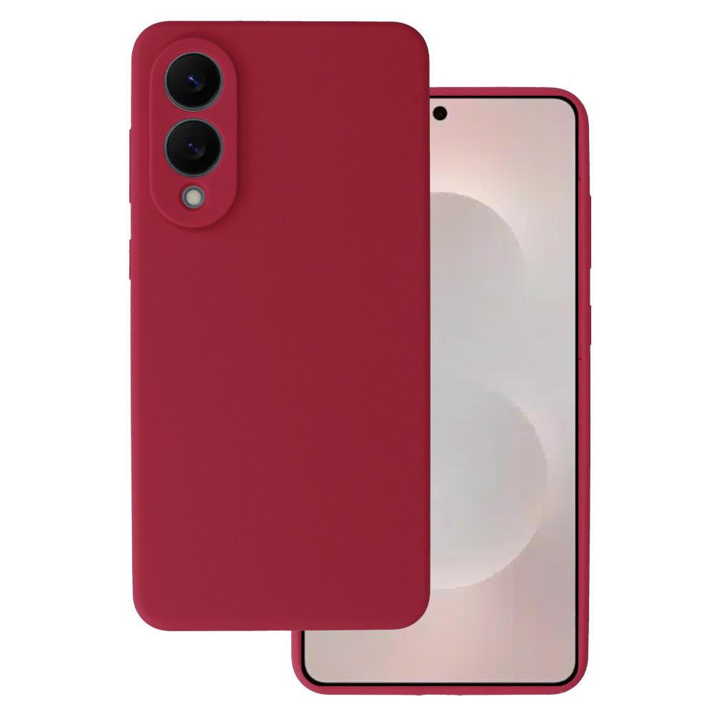 Silicone Lite Case for Samsung Galaxy S25 Edge burgundy