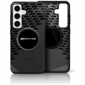 Original AMG Case Transparent Rhombs MagSafe for Samsung Galaxy S25 black