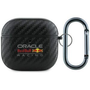 Original Case RED BULL PU Carbon Logo for Airpods 4 black