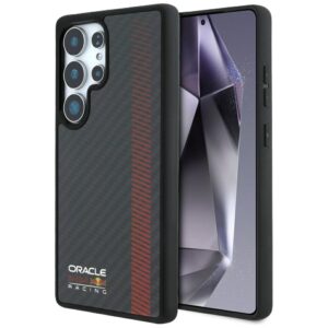 Original Case RED BULL Real Carbon Fiber Powerbar MagSafe for Samsung Galaxy S25 Ultra black