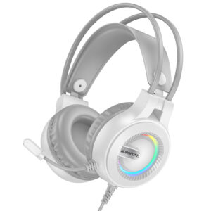 Borofone Headphones BO111 Eminent gaming with microphone white