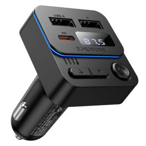 Borofone Transmitter FM BC60 Hero MP3, Bluetooth - 2xUSB + Type C - PD 20W black