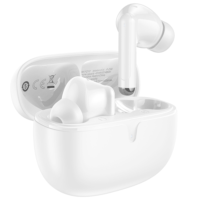 Borofone TWS Bluetooth Earphones FQ10 Joyful white