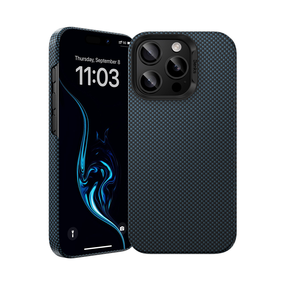 Benks Magnetic Armor Tint Kevlar 1000D (S065) for Iphone 16 Pro blue
