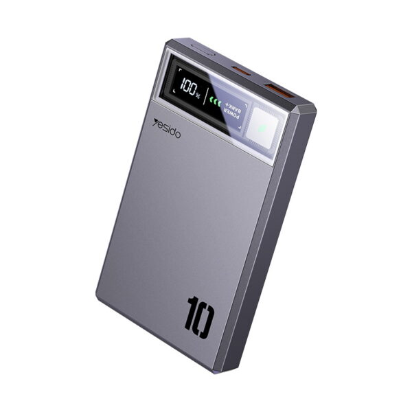 Benks Power bank 10000mAh YP61 - USB + Type C - magnetic, induction 15W dark grey