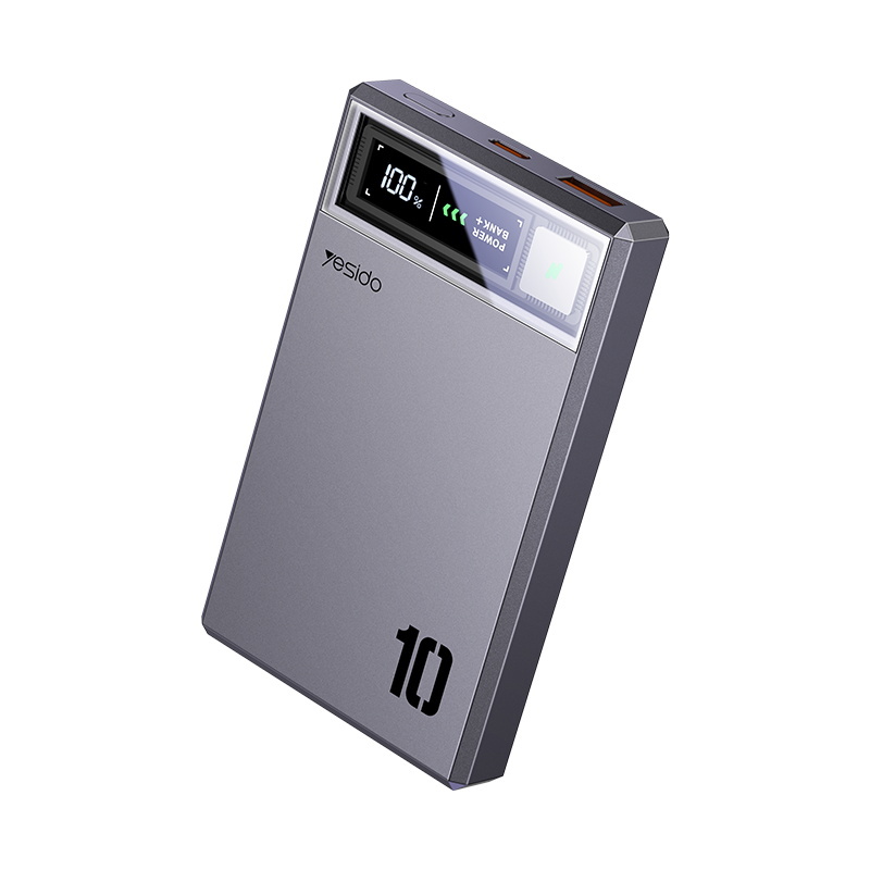Benks Power bank 10000mAh YP61 - USB + Type C - magnetic, induction 15W dark grey