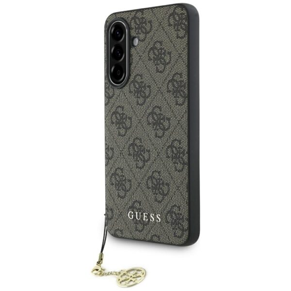 Original Case GUESS - 4G Charms Collection for Samsung Galaxy A56 braun