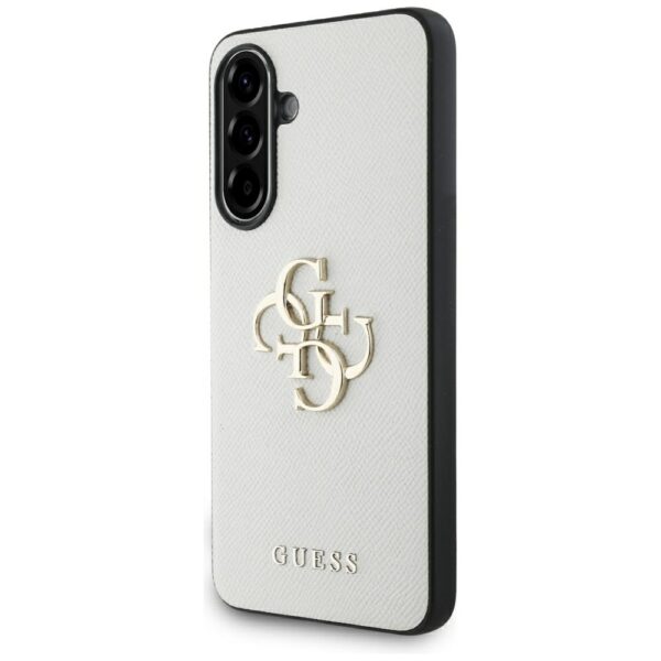Original Case GUESS - Grained Big 4G Logo Small Classic Logo for Samsung Galaxy A56 beige