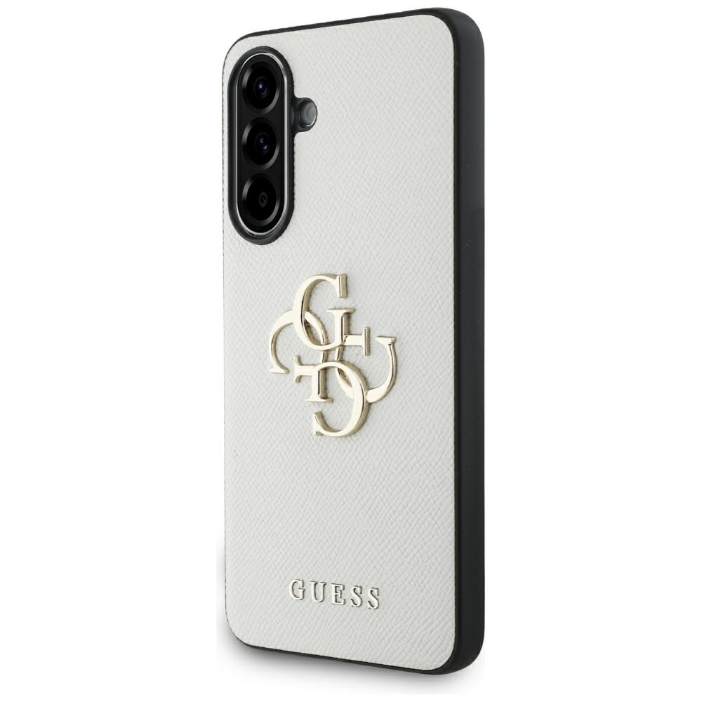 Original Case GUESS - Grained Big 4G Logo Small Classic Logo for Samsung Galaxy A56 beige