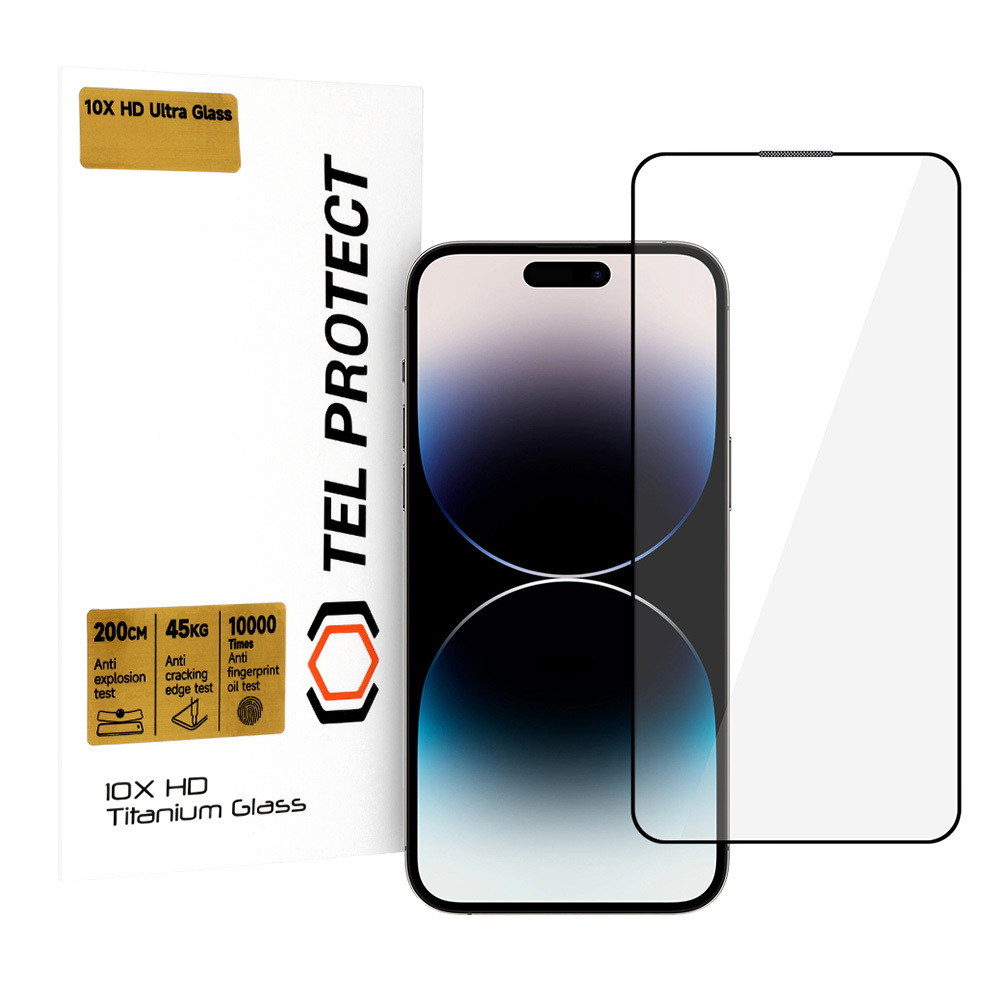 Tempered glass Tel Protect 10X HD Titanium for Iphone 14 Pro (envelope)