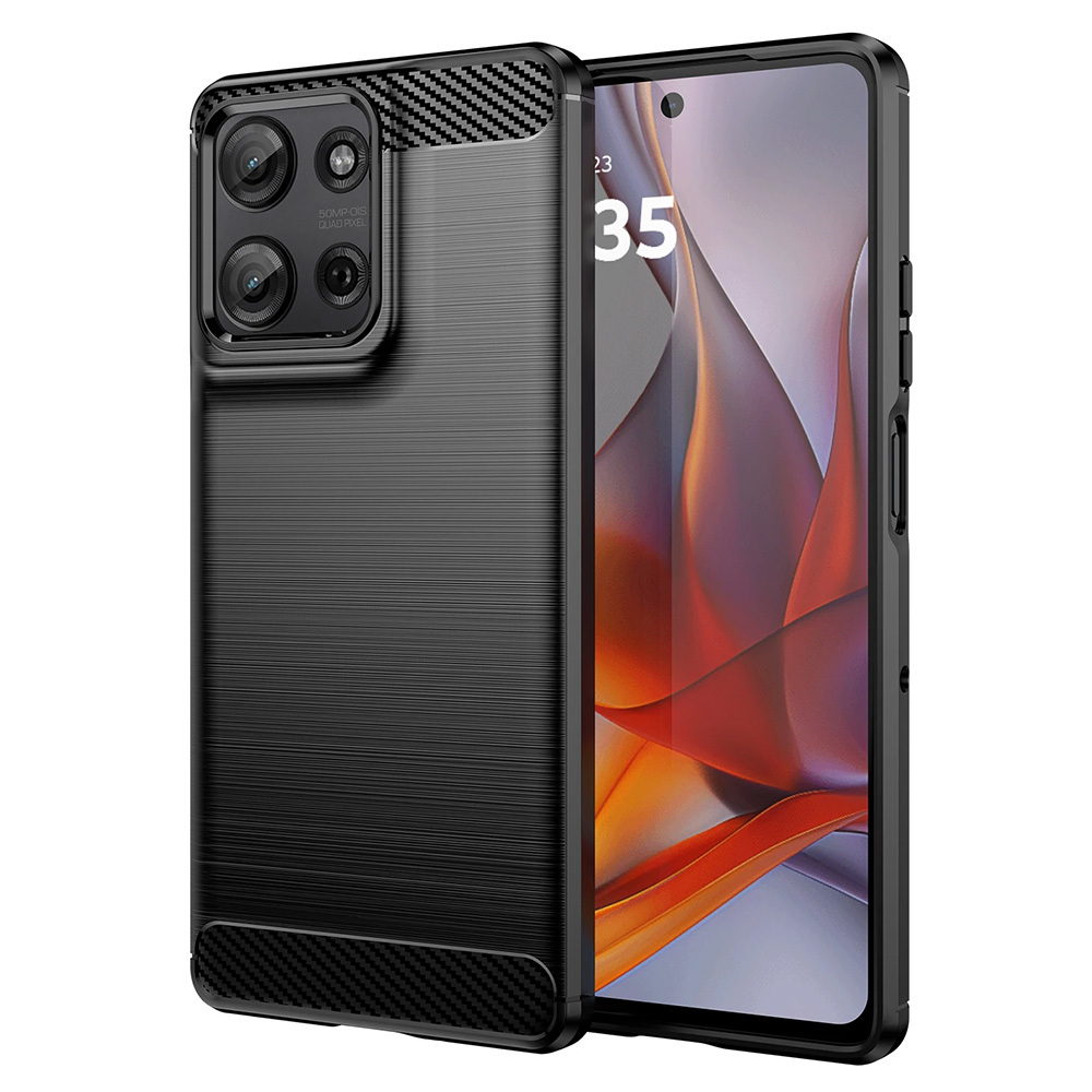 Carbon Case for Motorola Edge 50 Neo 5G black