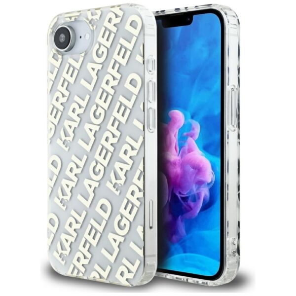 Original Pouch KARL LAGERFELD IML Repeat Logo for Iphone 16e gold