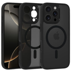 Full Matte Mag Cover for Iphone 15 Pro black