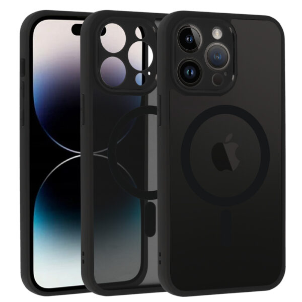 Full Matte Mag Cover for Iphone 14 Pro Max black