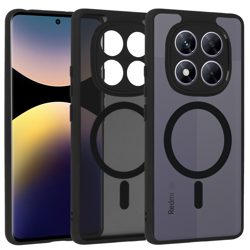 Full Matte Mag Cover for Xiaomi Redmi Note 14 Pro 4G black