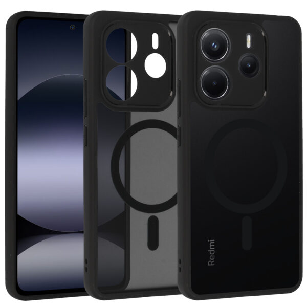 Full Matte Mag Cover for Xiaomi Redmi Note 14 5G black