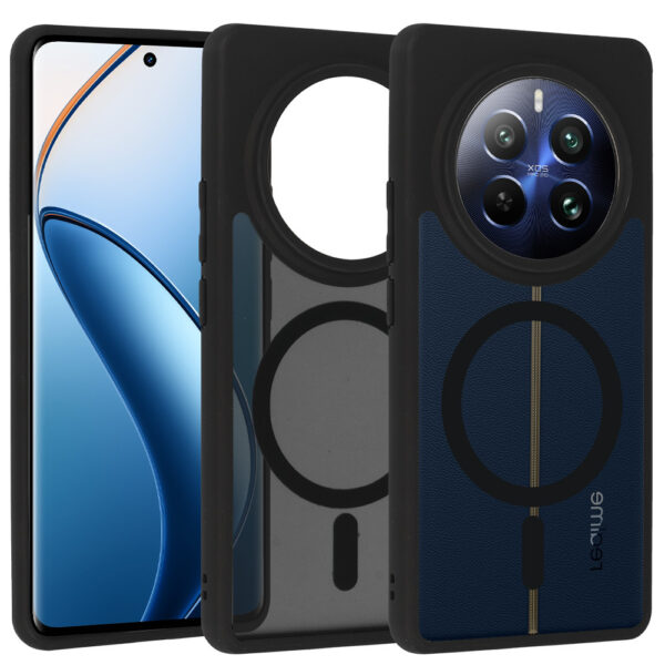 Full Matte Mag Cover for Realme 12 Pro 5G/12 Pro Plus 5G black