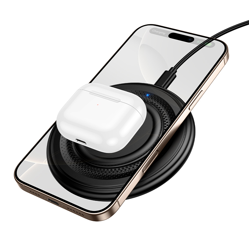 Borofone Wireless induction charger BQ40 Crown 15W black
