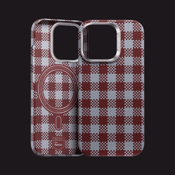 Benks Magnetic Armor Vichy Kevlar Case (RF66) for Iphone 16 Pro Max red