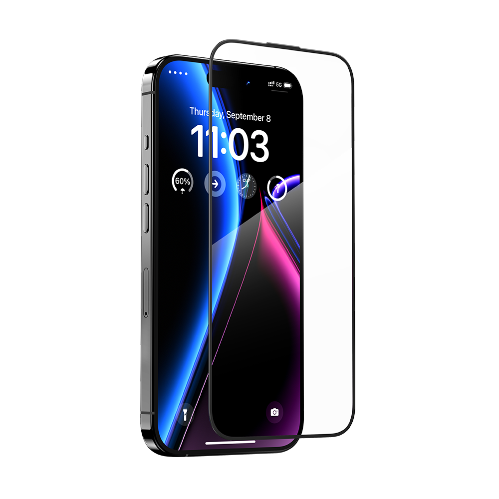 Benks Tempered glass JoyView Anti-reflection Glass for Iphone 15 Pro black