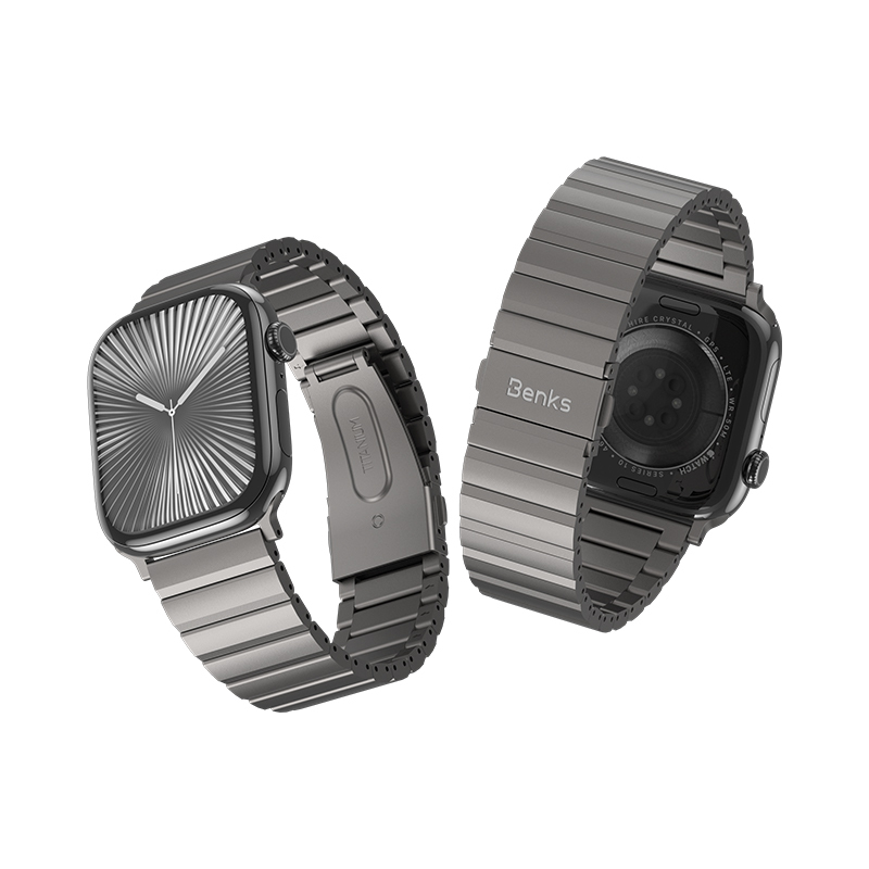 Benks Adjustable Titanium Watch Band for Apple Watch 42/44/45/49
