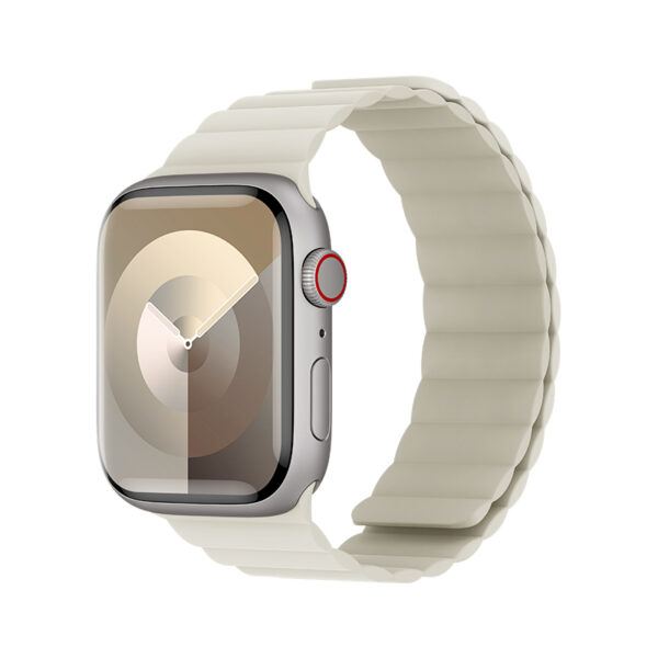 Benks Magnetic Silicone Watch Band for Apple Watch 38/40/41 beige