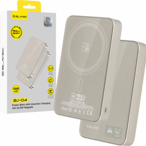 Blavec Power Bank 10000mAh BJ-04 Slim 13,5mm - Type C - 22,5W magnetic Magsafe 3 in 1 (PBBJ04-MC10GD) gold