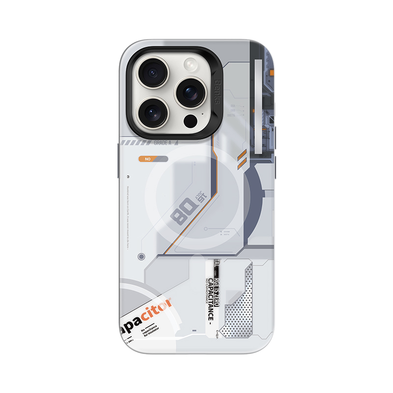 Benks Magnetic Mecha Series Case for Iphone 14 Pro Max white