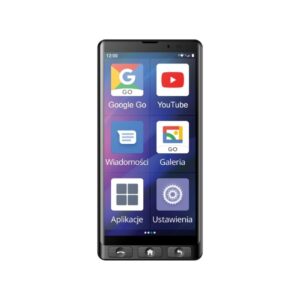 Smartphone - MAXCOM MS601 BLACK + Transparent Back case