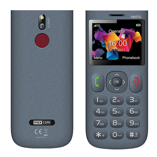 Mobile Phone GSM MAXCOM MM 751 3G BLACK