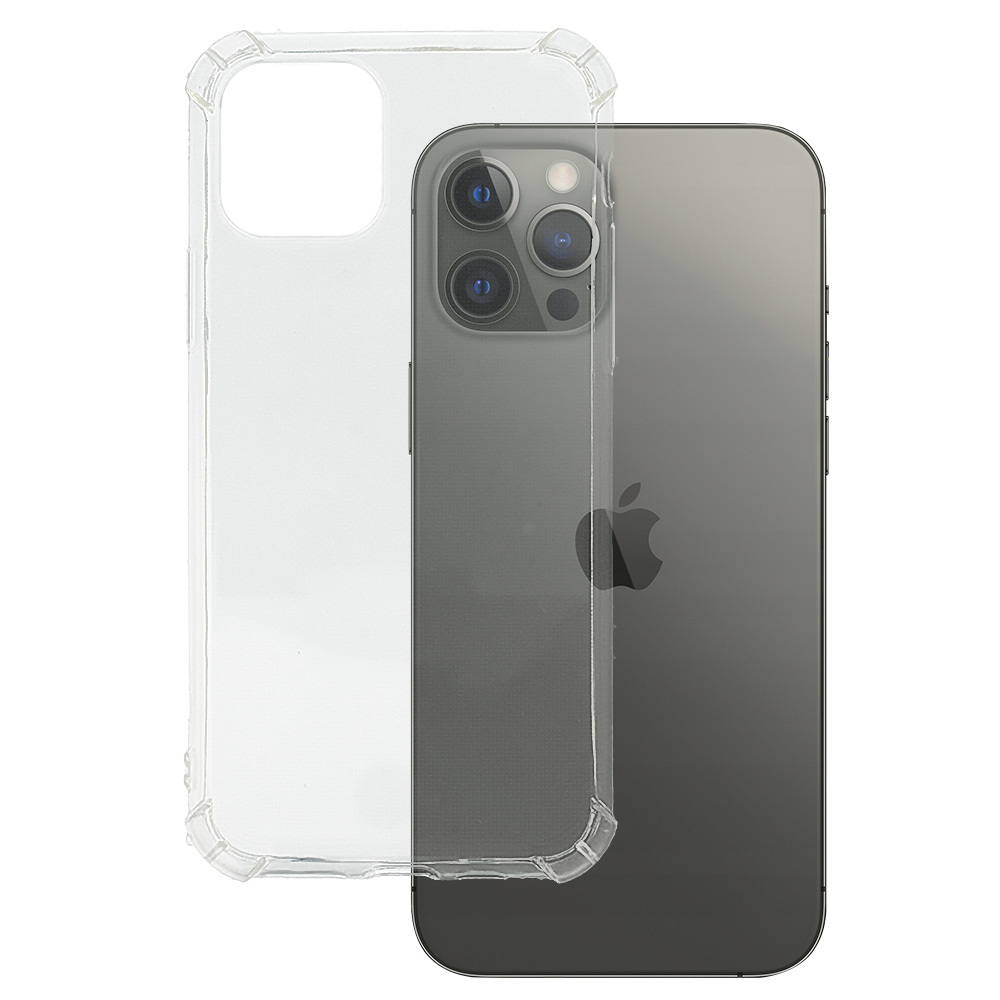Back Case ANTI SHOCK 0,5mm for IPHONE 12 PRO MAX TRANSPARENT