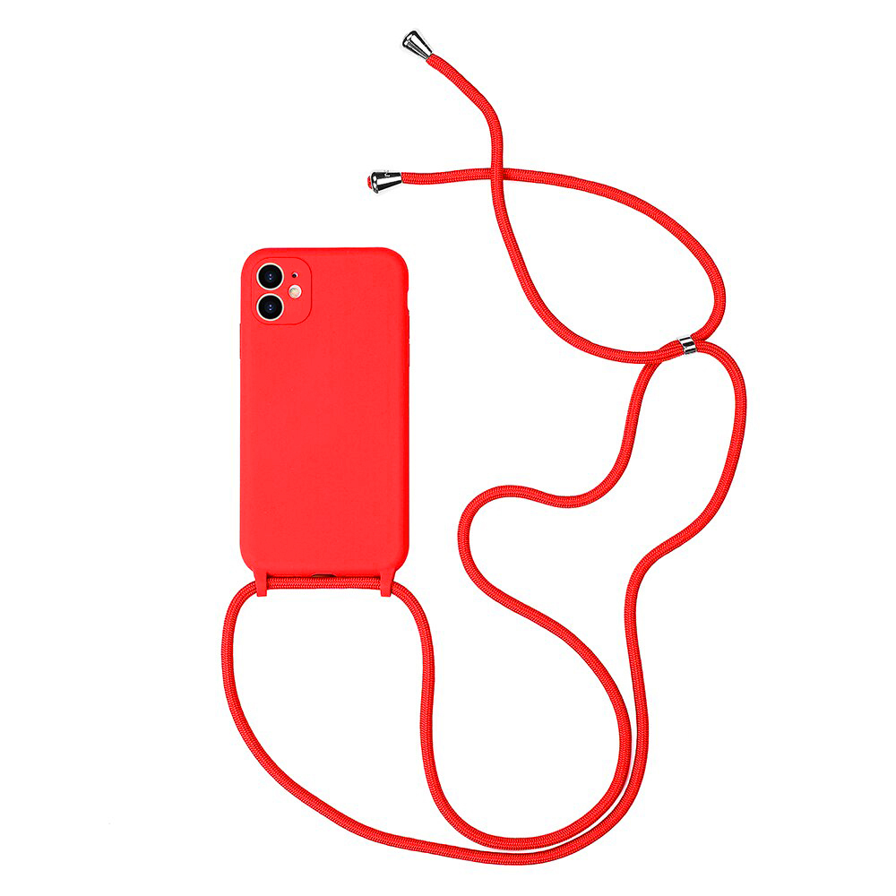 Strap Silicone Case for Iphone 11 Pro Red