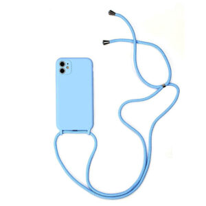Strap Silicone Case for Iphone 11 Pro Light blue