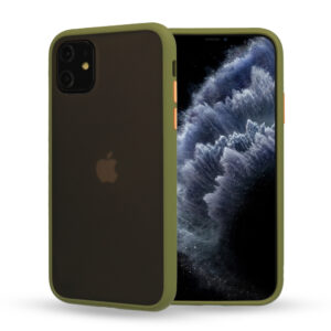 Vennus Color Button Bumper for Iphone 12 Pro Max Olive