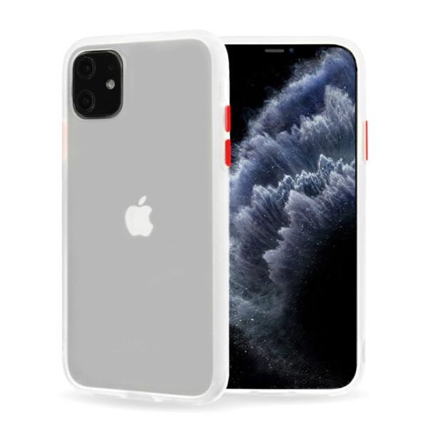 Vennus Color Button Bumper for Xiaomi Redmi 9 Transparent